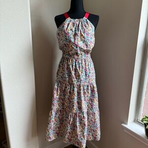 Floral Halter Maxi Dress